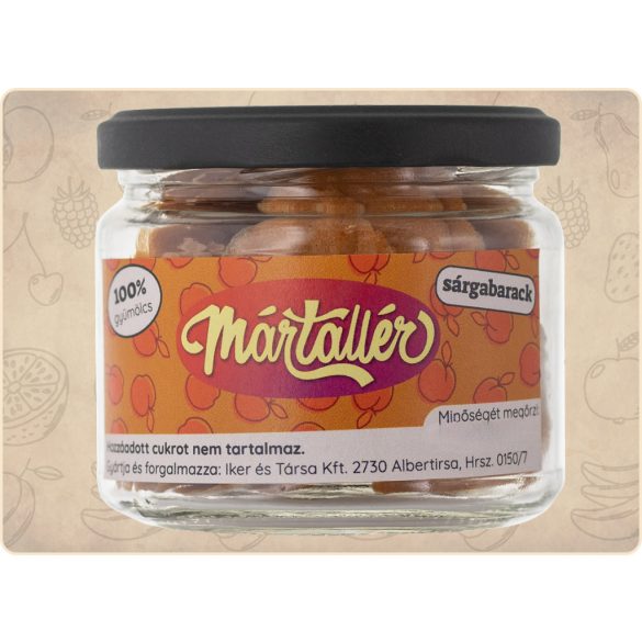 Aszalt SÁRGABARACK tallér