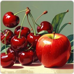 Aszalt CSERESZNYE alma tallér