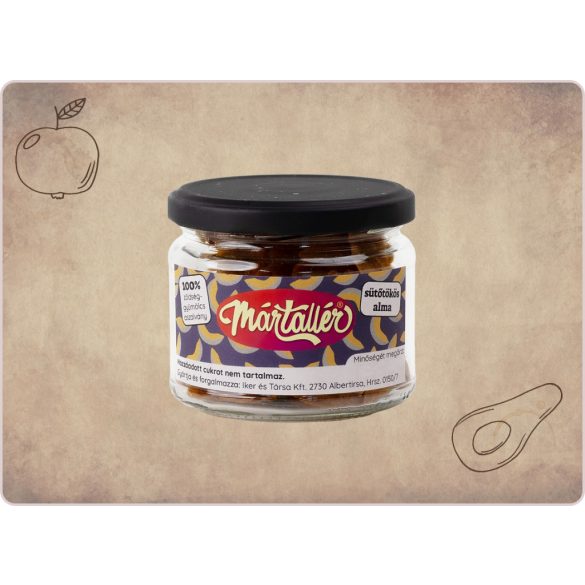 Aszalt SÜTŐTÖKÖS alma tallér