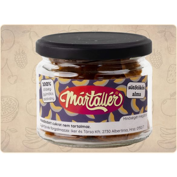 Aszalt SÜTŐTÖKÖS alma tallér