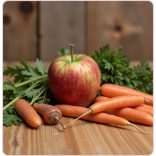 Aszalt SÁRGARÉPÁS alma tallér